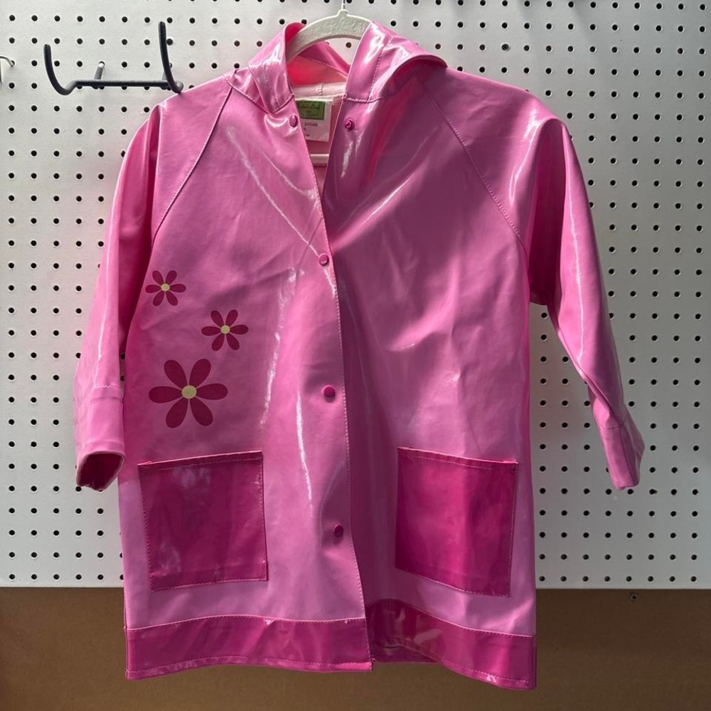 Rare vintage child wester chief pink raincoat size 5/6